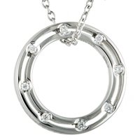 Collana Damiani D.Side in Oro bianco Diamante 0.11 Ct 20037093 - 20037093